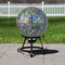 Northlight Mosaic Window Pane Outdoor Garden Gazing Ball - 10" - Multi-Color